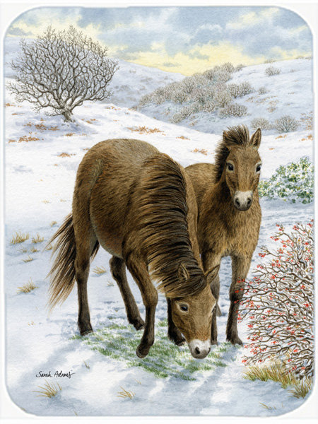Planche à découper en verre pour la® Exmoor Ponies de Petronela