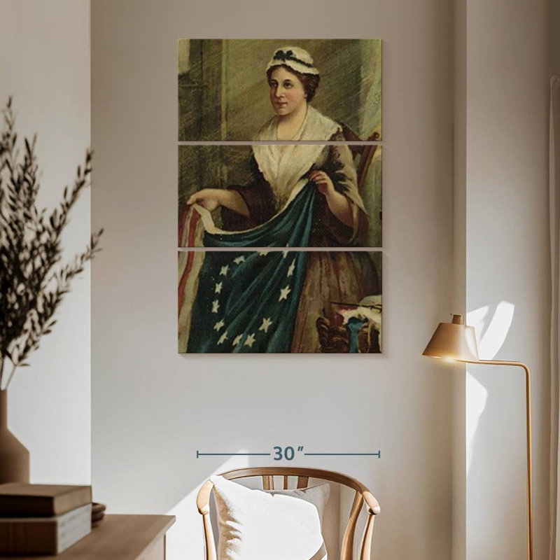 Leisha Betsy Ross, 65" H x 42" W