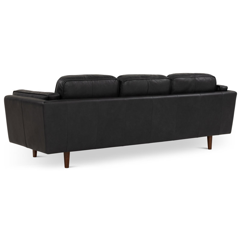 Brooklyn 90 Inch Sofa - Dark Brown, Black
