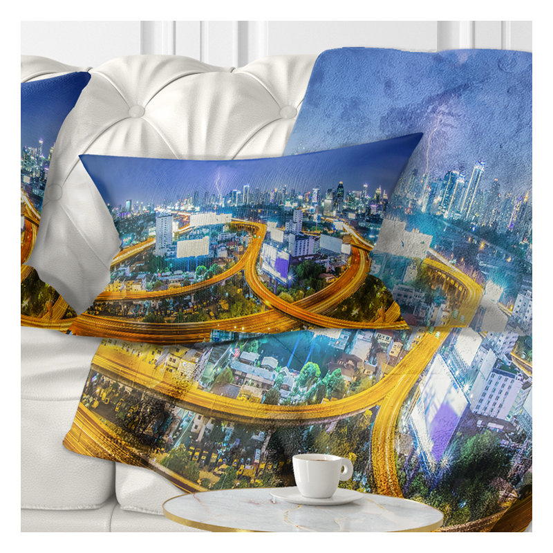 Coussin lombaire cityscape bangkok city