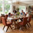 Turfed Linen Upholstered Dining Chair Armless Parsons Side Chair With Solid Wood Legs-2011791569
