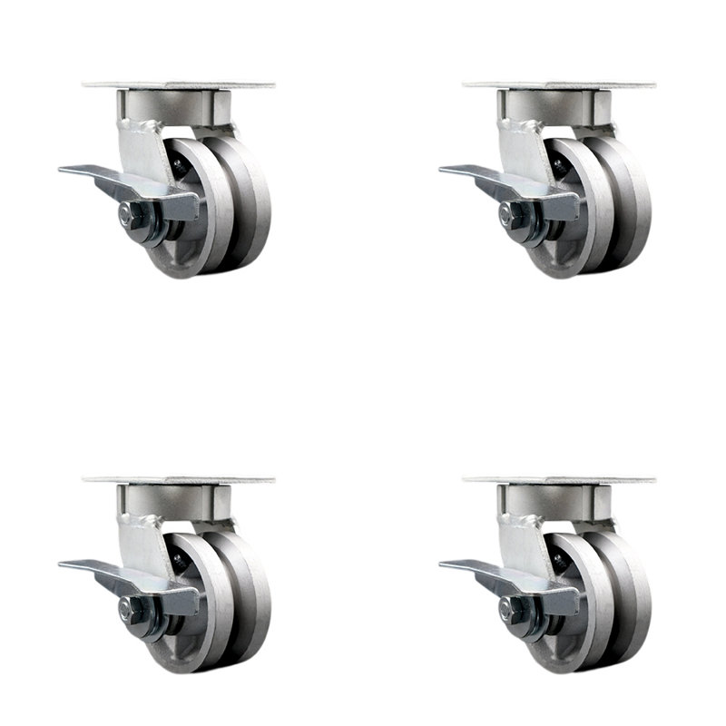 Roulettes pivotantes Kingpinless