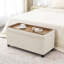 36 Inches Rectangle Storage Ottoman Bench-834033167