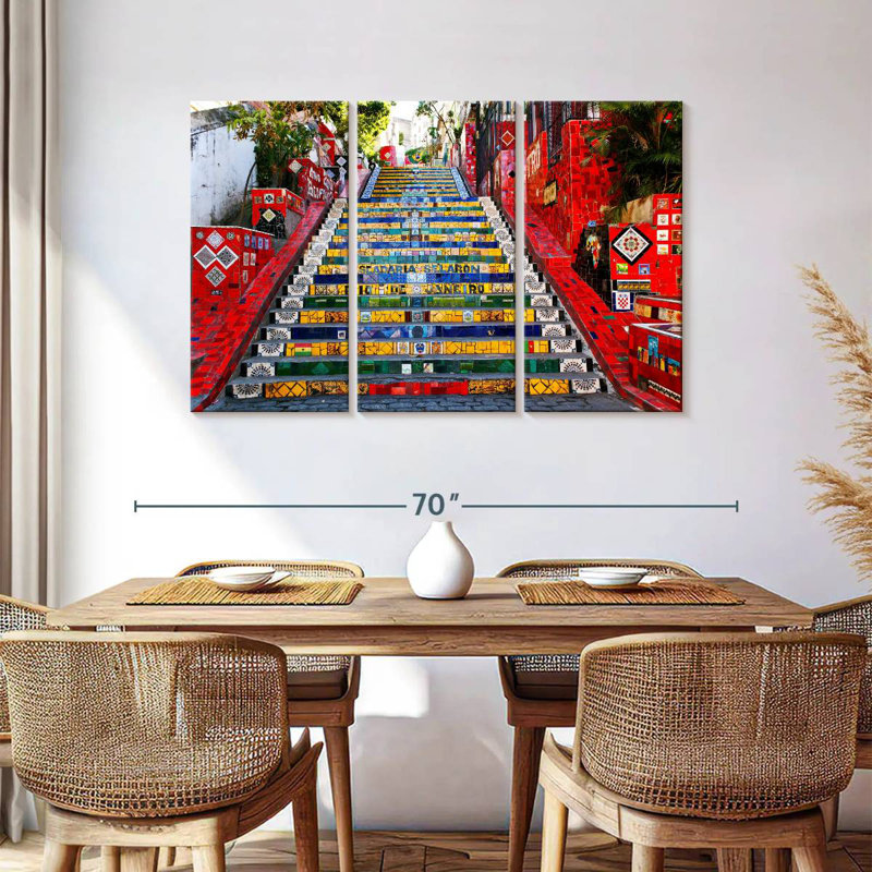 Sebbie Escadaria Selaron, 36" H x 57" W