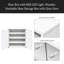 Shoe Box With RGB LED Light, Wooden Stackable Shoe Storage Box With Glass Door, Shoe Storage Bin Shoe Display Case For Sneakers (4 Tier-1)-402912935