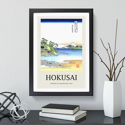 Enoshima In The Sagami Province by Katsushika Hokusai - Single Picture Frame Print