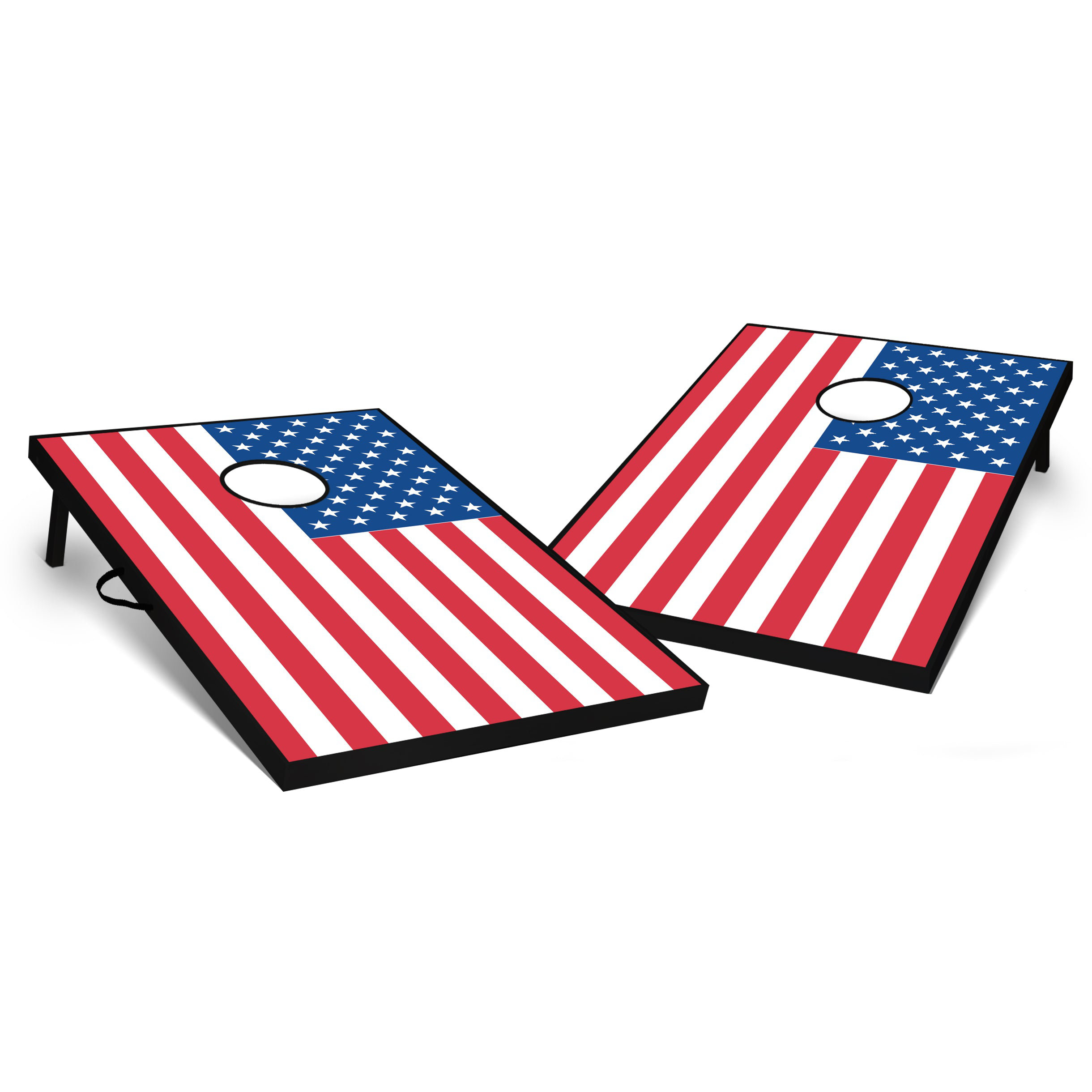 East Urban Home 2' X 3' American Flag Tailgate Size Cornhole Set | Wayfair