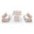 Beige Cushion/White Frame selected