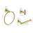 3 -Piece Stainless Steel Bathroom Hardware Set With Mounting Hardware-113628037