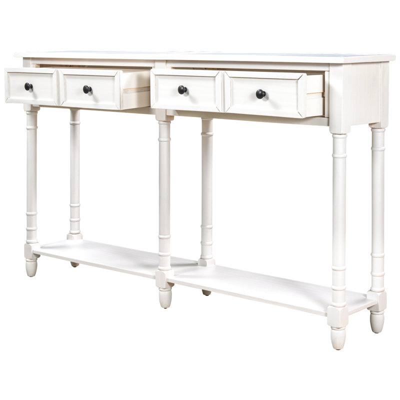Guliana 58'' Console Table, Ivory