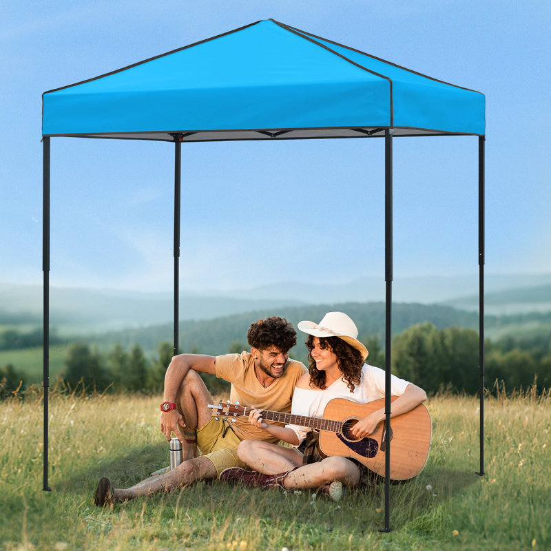 6x4 Canopy Tent, Heavy Duty Pop up Canopy with Carry Bag, Light Blue
