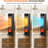 Tower Heater and Fan Combo, 1500W PTC Space Heaters for Indoor Use W/ 3D Flame