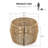 Egenoise Round Metal Outdoor Coffee Table , 21.65'' in. W 21.65'' in. D-1979075845
