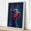 Neon Doberman Modern - Wrapped Canvas-937949112-937949113