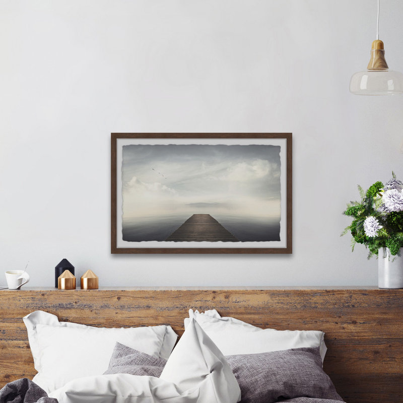 Ocean's Dusk - Single Picture Frame Print, 61cm H x 91cm W x 3.81cm D