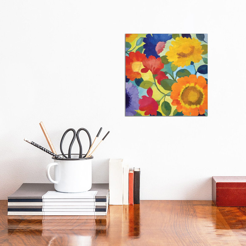 Market Flowers II by Kim Parker - Wrapped Canvas Painting, 30.48 cm H x 30.48 cm W