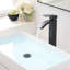 Robinet de salle de bain moderne noir - Poignée et anti-corrosion pour évier-121679398
