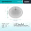 Lavabo de salle de bain ovale encastré / en composite à quartz LEXICON Platinum 19 pouces-72644611