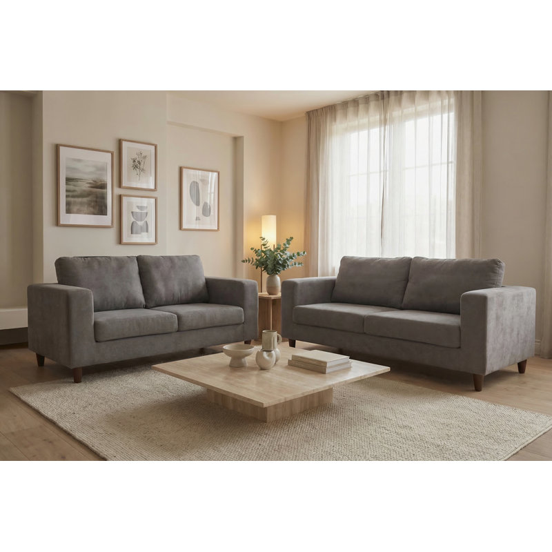 5 Seater Fabric Settee, Grey