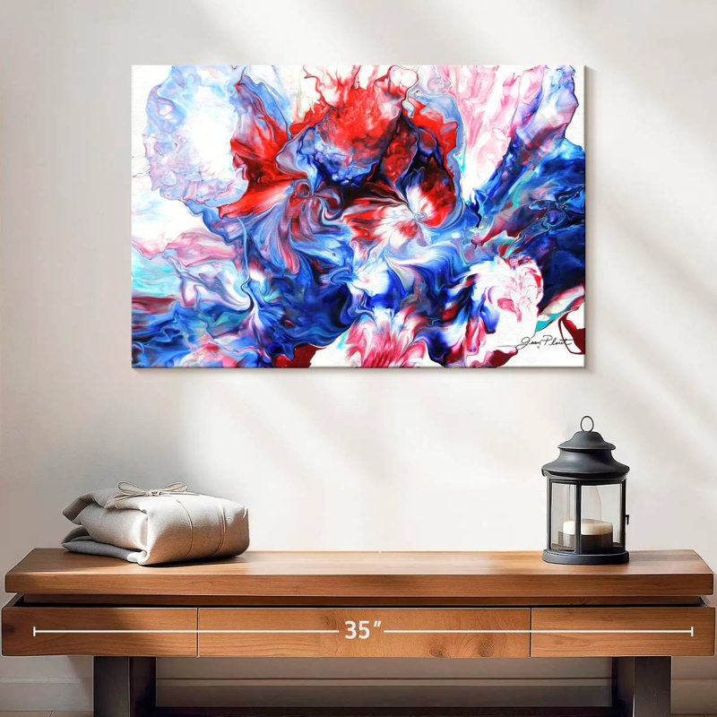 Avery abstrait versant V, H 16 po x l 24 po