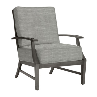 Croquet Aluminum Lounge Chair - Slate Gray
