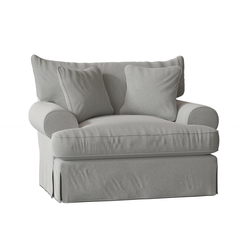 Chalkline Upholstered Armchair, Popstitch 21 Dove, Yes