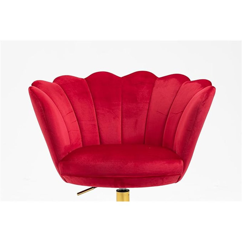 Fauteuil de bureau ZOBIDO Comfy Home Office, Vin rouge
