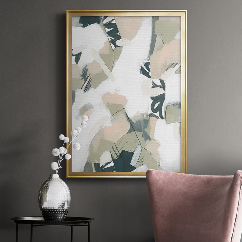 Sumi Storm II - reproduction de cadre photo unique, Encadrement doré, H 42,5 po x l 30,5 po x P 1 po