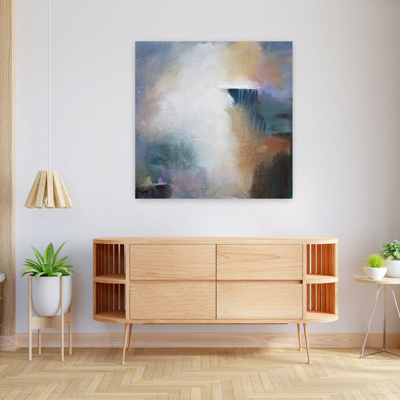 Art abstrait contemporain First Light, H 36 po x l 36 po