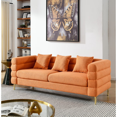 81.03'' Rolled Arm Modern Living Room Sofa Comfy Couch -  GZMWON, NIUNIUW834S00034