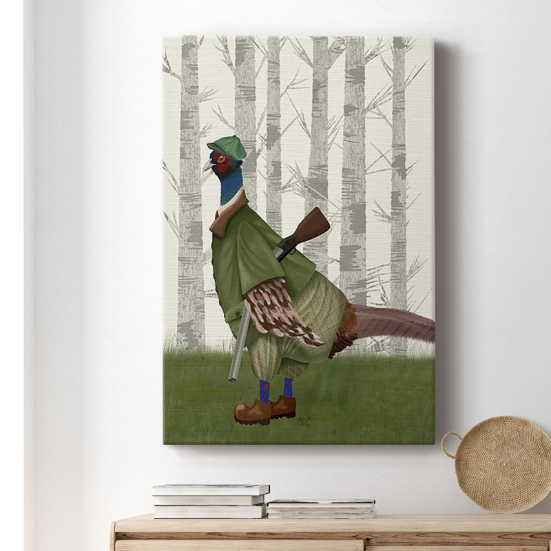 Toile tendue avec châssis Pheasant, H 36 po x l 24 po x P 1 po