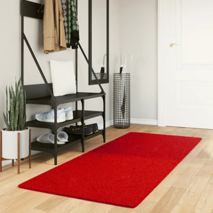 Rug "HUARTE" Short Pile Soft and Washable Red