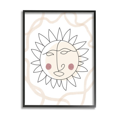 Boho Sun, dessin de raies solaires par Lil 'Rue - impression