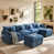 Blue Chenille