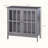 kleankin Sideboard Buffet with Transparent Acrylic-Paneled Doors