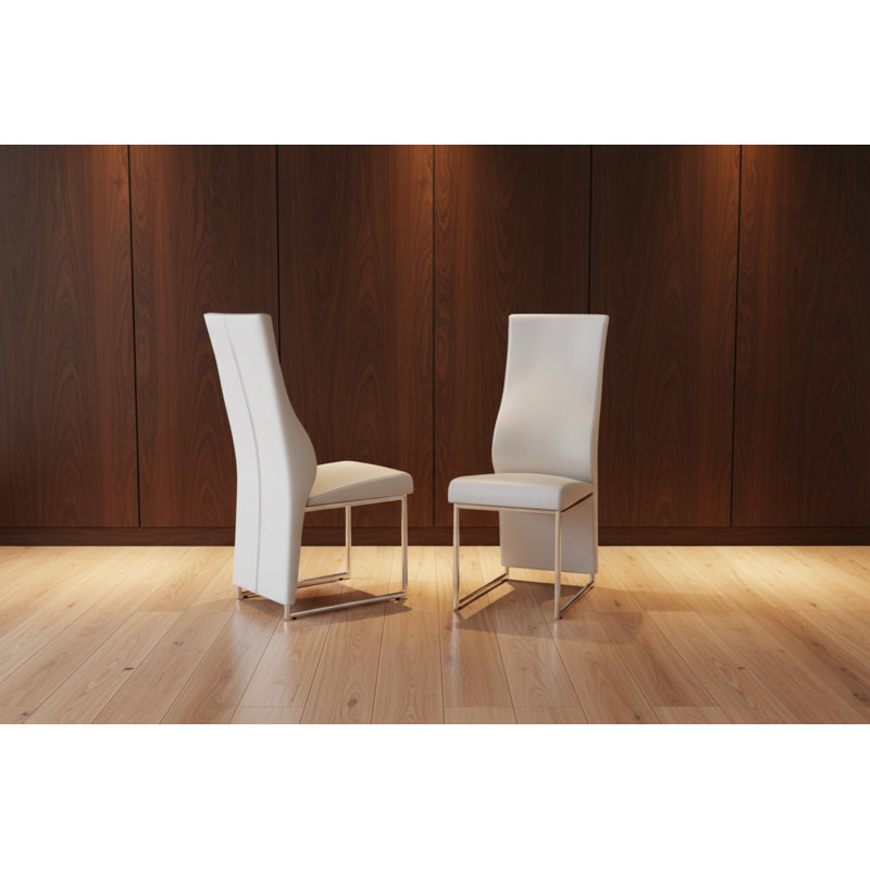 Toya 46cm H Upholstered Side Chair, White