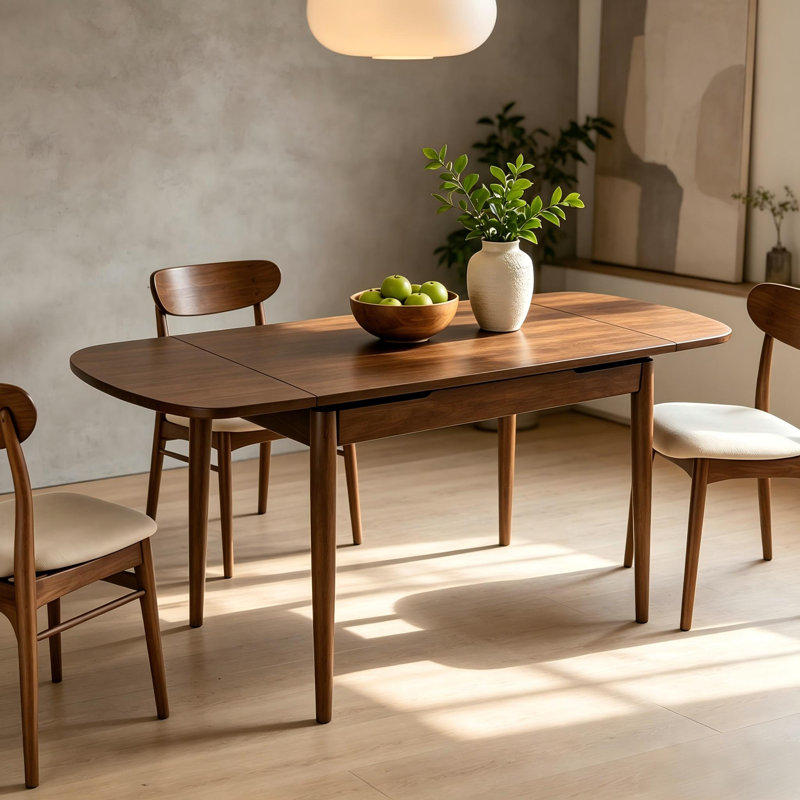 Table de salle à manger extensible en bois massif, de 120 à 180 cm (47,2 à 70,87 pouces), pouvant accueillir de 4 à 10 personnes, idéale pour la salle à manger, la cuisine ou le salon.