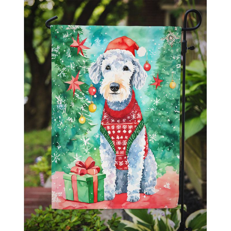Drapeau de jardin en polyester à 2 faces, H 15,5 po x l 11,25 po