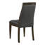 Chaise d'appoint en tissu gris