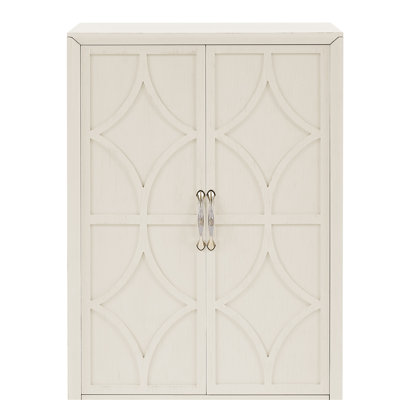 Armoire de rangement pour garde-manger de 53,5 po de hauteur, buffet moderne Mid-Century, armoire de rangement rétro avec portes et tiroirs pour le hall d'entrée, le salon, la cuisine et le garage