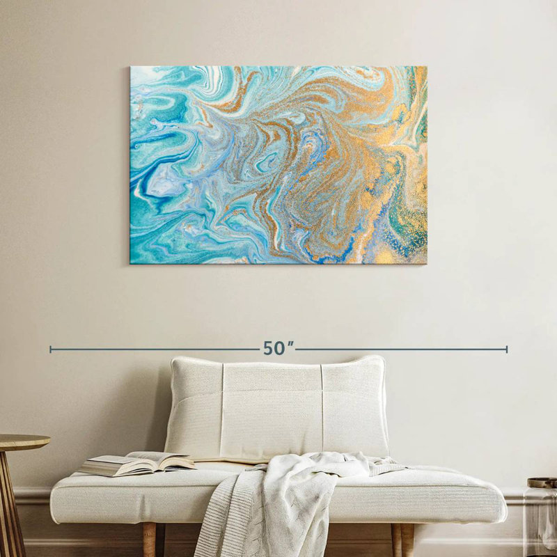 Marbre abstrait Avery, H 26 po x l 39 po