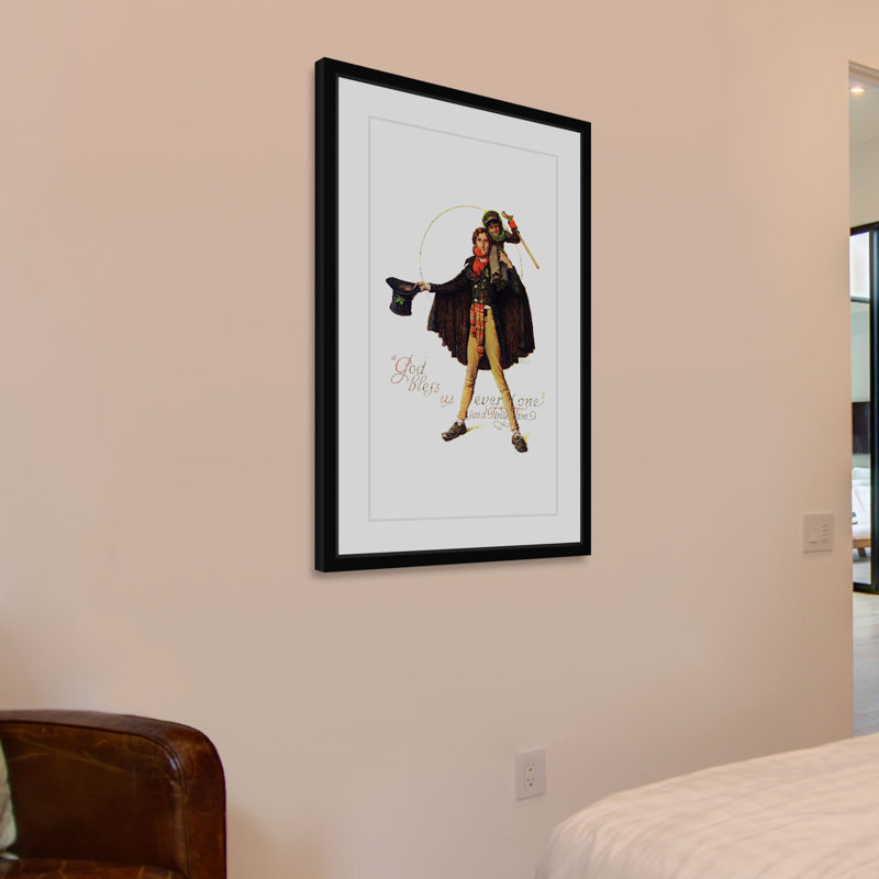 Tiny Tim by Norman Rockwell - Single Picture Frame Print, 61 cm H x 41 cm W