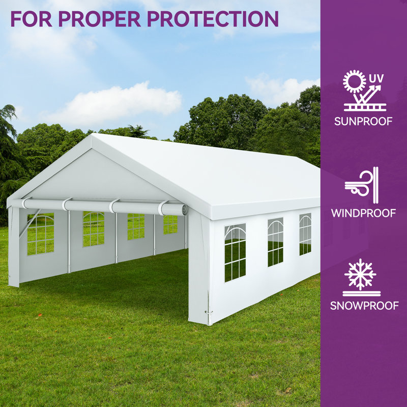 40 Ft. W x 20 Ft. D Steel Party Tent
