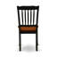L'ensemble 5 pièces de table et chaises de cuisine comprend une table de salle à manger ronde avec piédestal et 4 chaises, noir et cerise-343565150