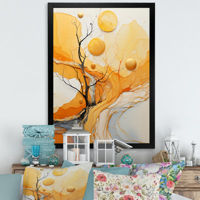 «Silence Of The Tree Full Moon Forest Scene - Landscape Trees», reproduction d'art sur toile