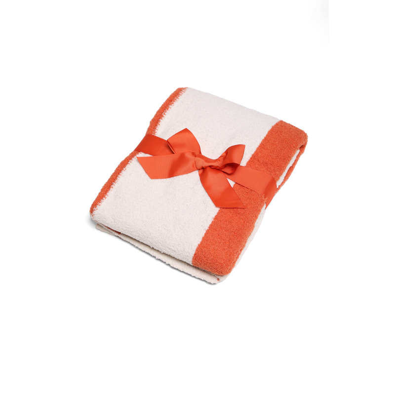 Jeté de luxe pour enfant "H" pour enfant - Orange