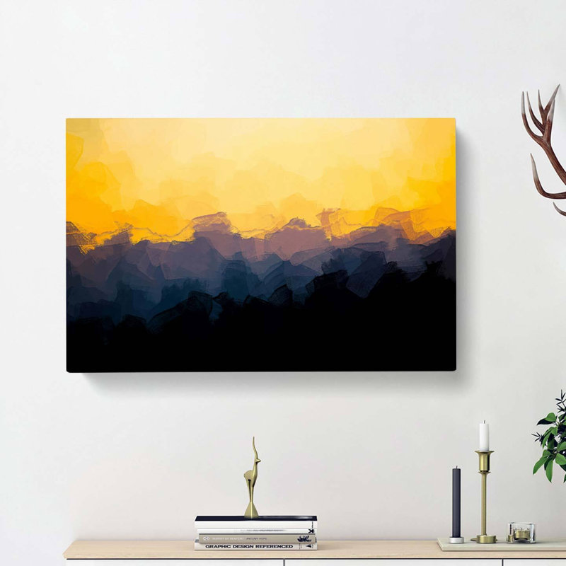 Mount Seymour In Canada In Abstract - Wrapped Canvas Painting, 35cm H x 50cm W x 3cm D
