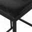 Ensemble de 2 tabourets de bar noirs avec dossier et 2 fauteuils rembourrés en cuir de polyuréthane