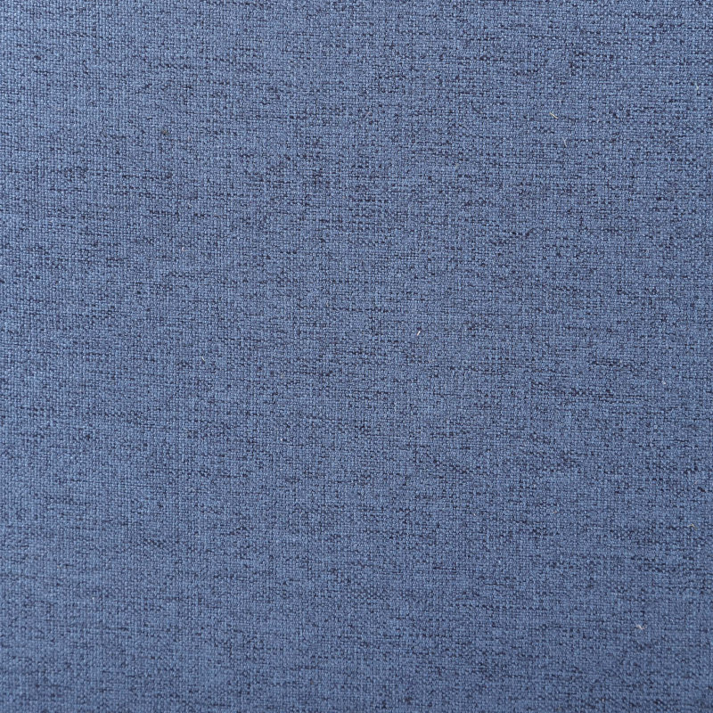 Anges Upholstered Barrel Chair with Ottoman, Blue Linen