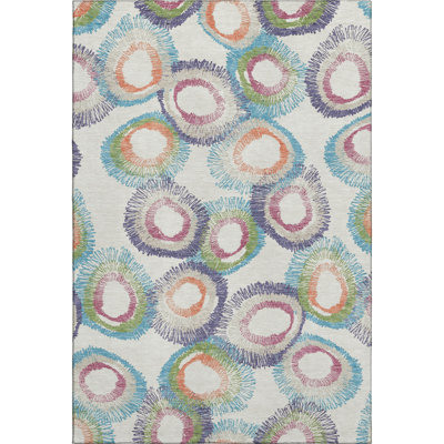 Premium Machine Washable Mayfield AMF2278 Geometric Rug